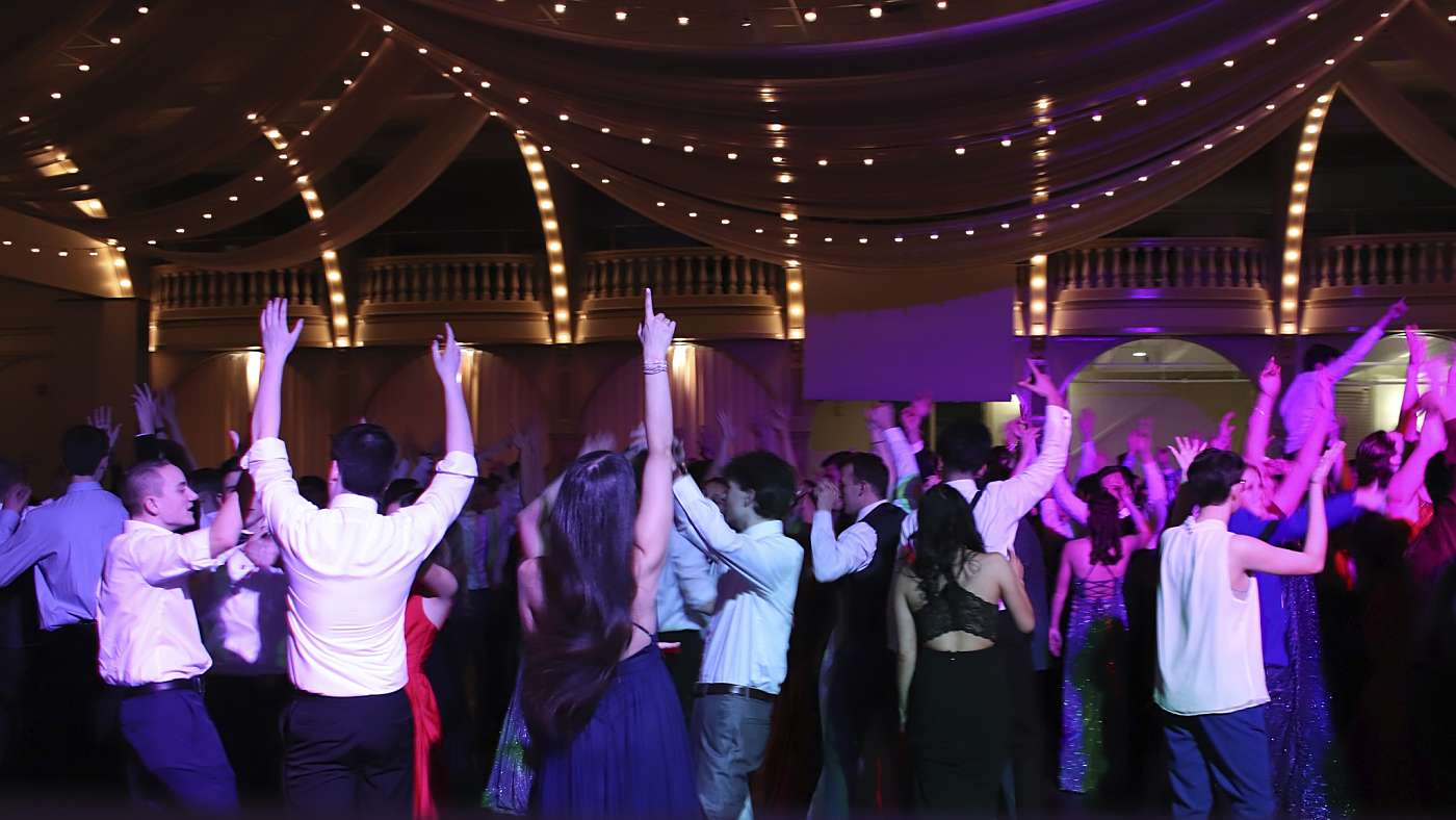 Rhode Island DJ RI Wedding DJ Crowd with hands up